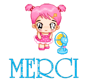 Gif animé merci fille